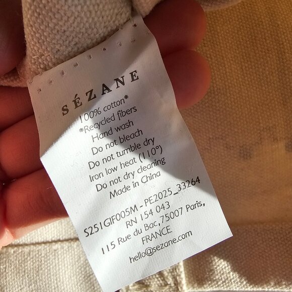 New Sezane x Lucia Vergara Tote - Ecru - Picture 5 of 7